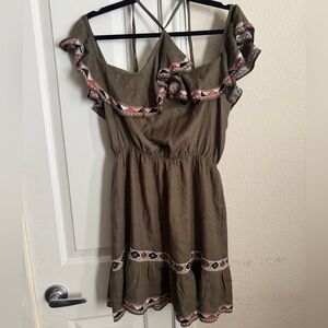 Tularosa Flutter Sleeve Off Shoulder Dress